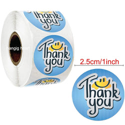 500 Labels Per Roll Thank You Sticker For Seal Label Scrapbooking Christmas Sticke Decoration Sticker Stationery Sticker (ONLINE ORDER ONLY)