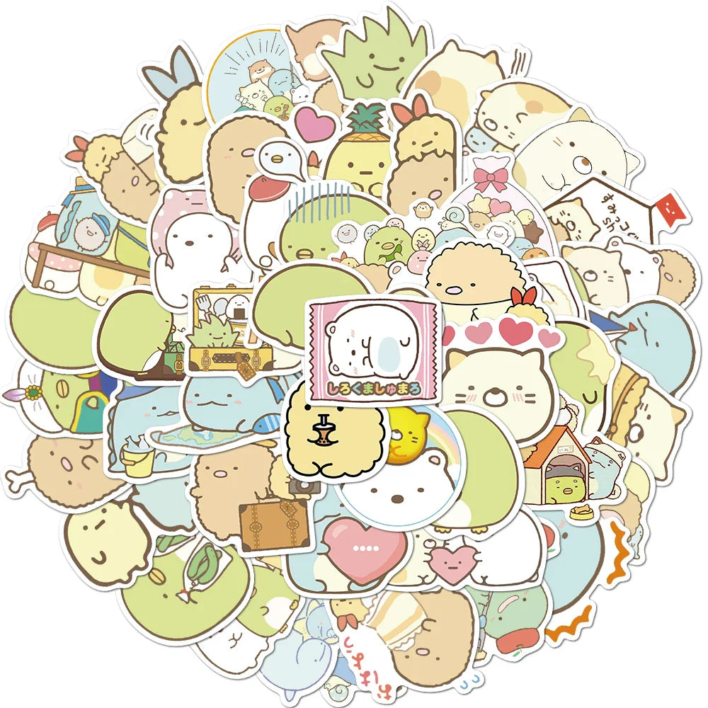 35/50/75PCS Cartoon Simple VSCO Girls Kawaii Stickers For Chidren Toy Waterproof Sticker to DIY Laptop Bicycle Helmet Car Decals (Online Order Only)