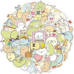35/50/75PCS Cartoon Simple VSCO Girls Kawaii Stickers For Chidren Toy Waterproof Sticker to DIY Laptop Bicycle Helmet Car Decals (Online Order Only)