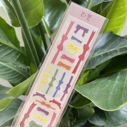 Fresh Simple Laser Sticker Idol Card DIY Material Scrapbooking Decorative Sticker Diary Album Stick Label Korean Stationery (ONLINE ORDER ONLY)
