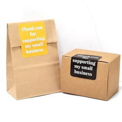 40-100pcs Thank You for Supporting My Small Business Stickers Pink Blue Yellow Black Thank You Stickers for Package Decor (Online Order Only)