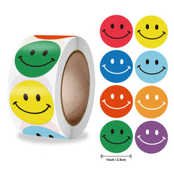 Stickers 500 Pcs/roll  Face Encouragement Reward Sticker Children Toy Decoration Sticker Label (Online Order Only)