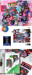 45Pcs/lot Neon Light Garden Series Laser Stickers Girl Scrapbooking Stick Label Diary Album Sticker Personalized Stationery Gift (Online Order Only)