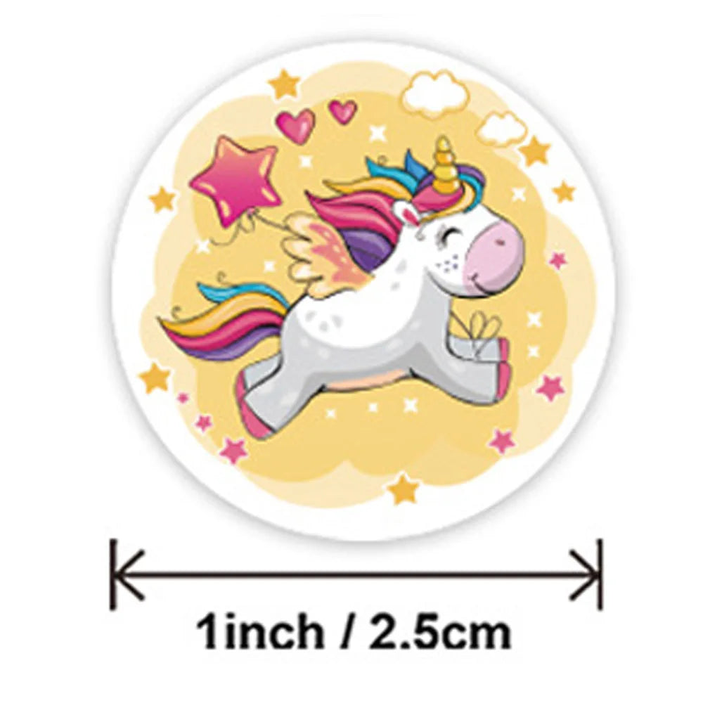 100-500pcs Reward Sticker for Kids Unicorn Animal Cute Pattern Animals cartoon Stickers School Teacher Supplies Child Sticker (ONLINE ORDER ONLY)