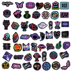 10/30/50/100PCS Bright Neon Signs Sticker Packs (ONLINE ORDER ONLY)