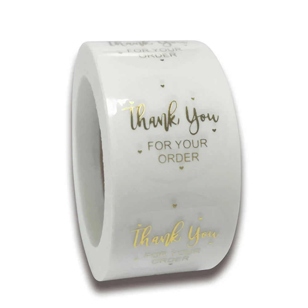 500pcs Gold Clear Heart Envelope Seals Heart Stickers,Thank you Sticker Labels for Small Business,Mailing Supplies,Wedding Party (ONLINE ORDER ONLY)