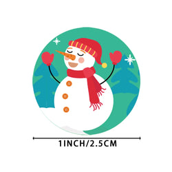 100-500PCS Merry Christmas Santa Claus Sticker Decor DIY Wrapping Gift Decoration Xmas Kids Thank You Seal Label 1inch (Online Order Only)