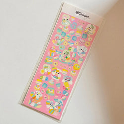 1pcs Kawaii Animals Laser Stickers Scrapbooking Decorative Cute Sticker Korean DIY Diary Album Stick Label School Stationery (Online Order Only)