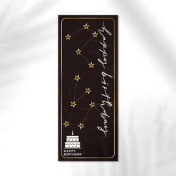 10-30pcs "Happy Birthday To You" Stickers 6*15cm Pink Blue Black Birthday Gift Package Decor Seal Labels Exquisite Stickers (Online Order Only)