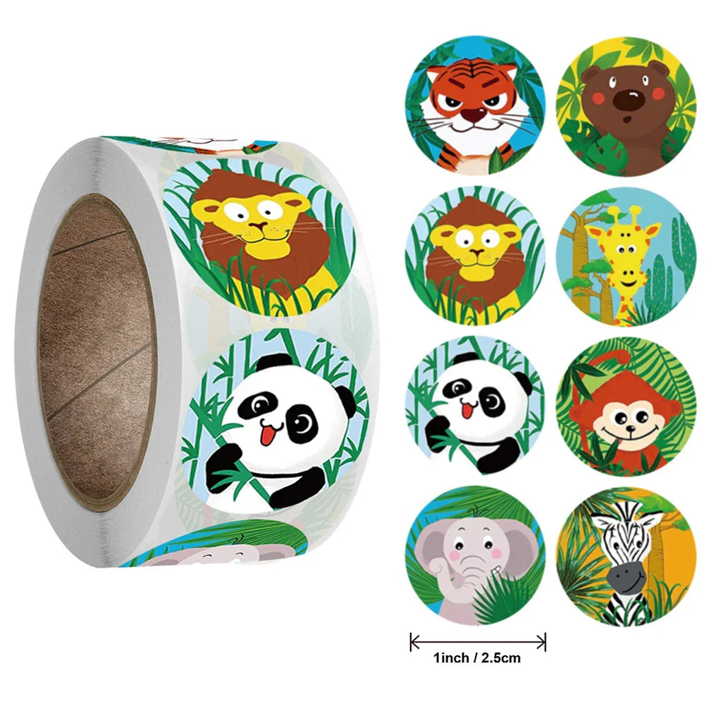 100-500PCS Car Children's Toy Gift Reward Sticker Office Stationery Decoration Label Birthday Party Gift Sealing Sticker (Online Order Only)