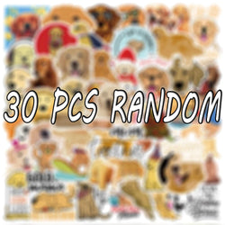 10/30/50PCS Golden Retriever Dog Stickers Cartoon DIY Bike Travel Luggage Laptop Kid Toys Classic Toy Decals Graffiti Sticker F3 (Online Order Only)