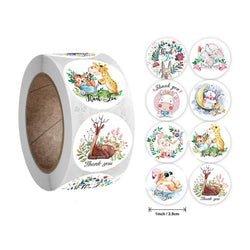 Stickers 500 Pcs/roll Teacher Rewards And Encourages Children Toys Cute Animal Stickers Sealing Stickers (ONLINE ORDER ONLY)