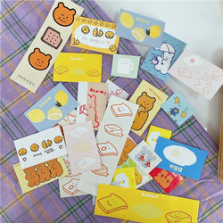 27Pcs/lot Korean ins Cute Biscuit Bear Decorative Sticker Kawaii Stationery Sticker Scrapbooking DIY Diary Album Stick Label (ONLINE ORDER ONLY)
