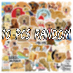 10/30/50PCS Golden Retriever Dog Stickers Cartoon DIY Bike Travel Luggage Laptop Kid Toys Classic Toy Decals Graffiti Sticker F3 (Online Order Only)