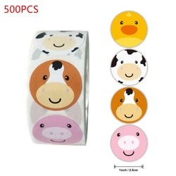 50-500pcs Animals Cartoon Stickers For Kids Classic Toys Sticker School Teacher Reward Sticker Various Styles Designs Pattern (ONLINE ORDER ONLY)