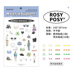 17Pcs Cute Animal Sticker ins DIY Decoration Ablum Diary Scrapbooking Journal Adhesive Sticker Stationery Art Crafts (ONLINE ORDER ONLY)