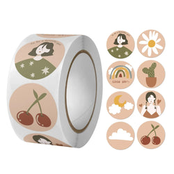 100-500Pcs Cute Cartoon Animals Label Stickers for Child Gift Card Party Birthday Package Reward stationery stickers (ONLINE ORDER ONLY)
