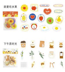 30Pcs/lot Flower Small World Series Stickers Scrapbooking Decorative Sticker DIY Diary Album Stick Label Kawaii Stationery (ONLINE ORDER ONLY)