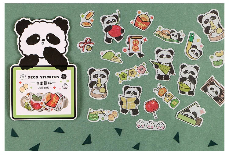 40Pcs/lot Kawaii Crimp Animal Series Decoration Sticker DIY Scrapbooking Label Diary Album Sticker Escolar Cute Stationery Gift (Online Order Only)