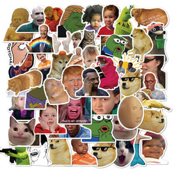 10/30/50PCS Classic Meme Sticker Packs (ONLINE ORDER ONLY)