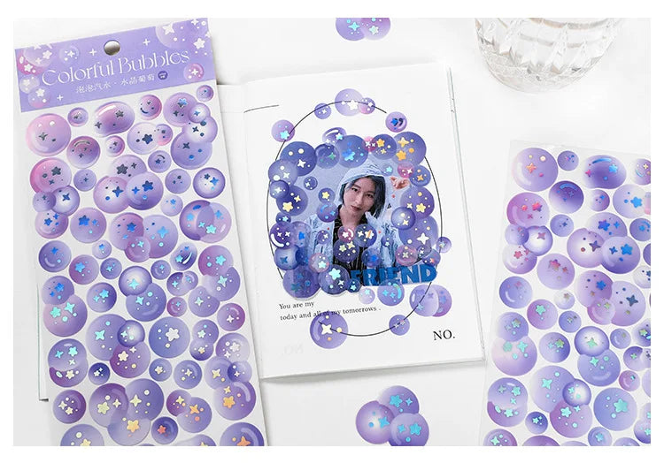 Bubble Soda Series Series Stickers Scrapbooking Decorative Sticker Korean DIY Diary Album Stick Label Kawaii Stationery (ONLINE ORDER ONLY)