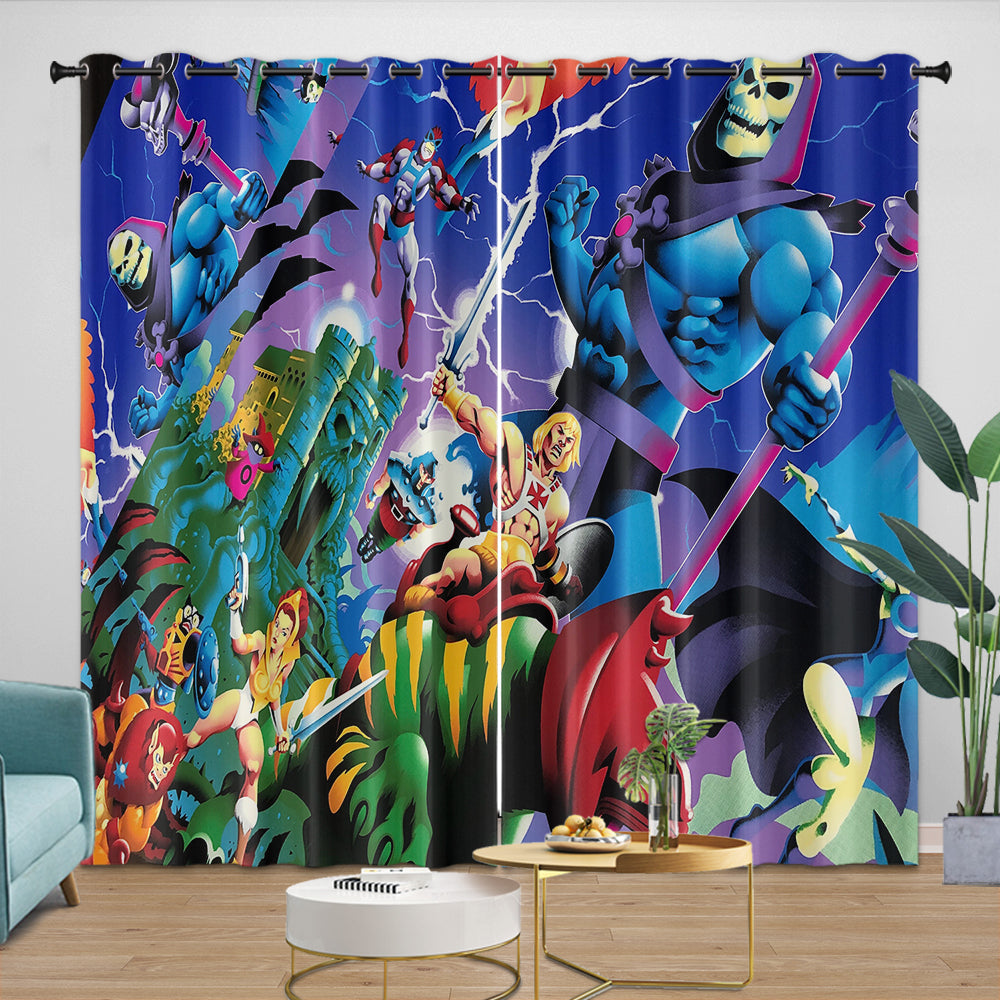 He-Man And The Masters Curtains Blackout Window Drapes Room Decoration (ONLINE ORDER ONLY)