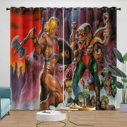 He-Man And The Masters Curtains Blackout Window Drapes Room Decoration (ONLINE ORDER ONLY)