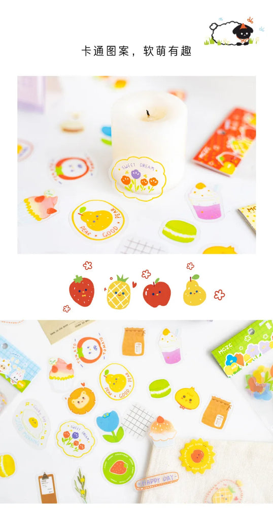 30Pcs/lot Flower Small World Series Stickers Scrapbooking Decorative Sticker DIY Diary Album Stick Label Kawaii Stationery (ONLINE ORDER ONLY)