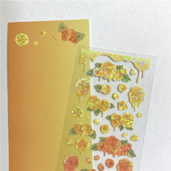 Ins Melting Rose Sticker Hand Account Scrapbooking Decorative Sticker DIY Diary Album Stick Label Korean Stationery (ONLINE ORDER ONLY)