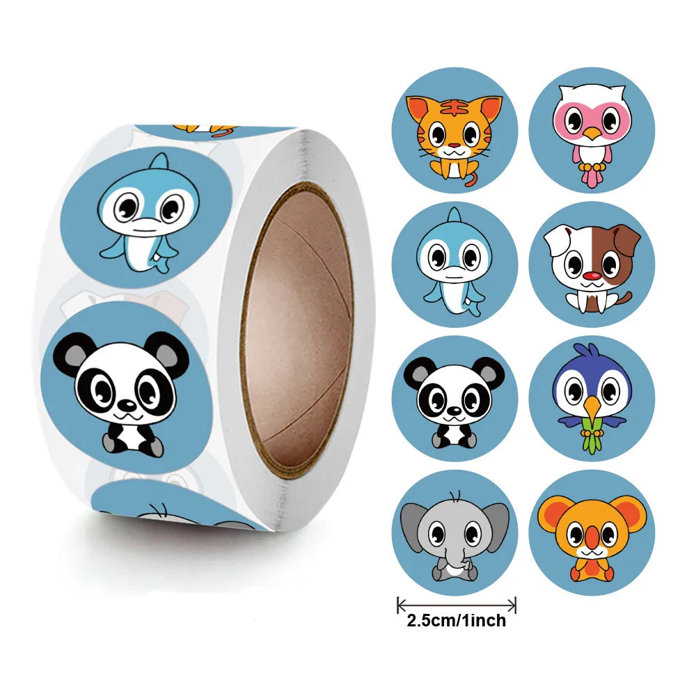 100-500PCS Reward Stickers Encouragement Stickers for Kids Motivational Stickers with Cute Animals for Students Teachers (Online Order Only)