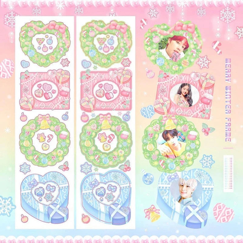 1pcs Kawaii Animals Laser Stickers Scrapbooking Decorative Cute Sticker Korean DIY Diary Album Stick Label School Stationery (Online Order Only)