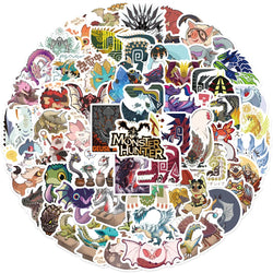 Monster Hunter Stickers 10/30/64pcs Waterproof Decals for Skateboard, Notebook, Computer, Car, Bike, Kids Toy, DIY (Online Order Only)