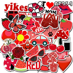 35/50/75PCS Cartoon Simple VSCO Girls Kawaii Stickers For Chidren Toy Waterproof Sticker to DIY Laptop Bicycle Helmet Car Decals (Online Order Only)