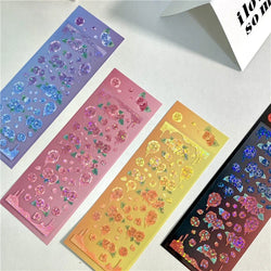Ins Melting Rose Sticker Hand Account Scrapbooking Decorative Sticker DIY Diary Album Stick Label Korean Stationery (ONLINE ORDER ONLY)