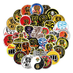 10/50/100PCS TV Show Cobra Kai Stickers Motorcycle Luggage Phone Guitar Skateboard Cool Graffiti Sticker Decal Kid Classic Toys (ONLINE ORDER ONLY)