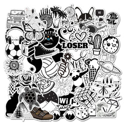 50PCS Cartoon Pink INS Style Vsco Girl Stickers For Laptop Moto Skateboard Luggage Refrigerator Notebook Laptop Toy Sticker (Online Order Only)