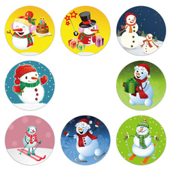 Christmas Sticker Cartoon Christmas Tree Santa Claus Design Paper Label Merry Christmas Cute Stickers Stationery Stickers (ONLINE ORDER ONLY)