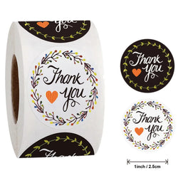 500 Labels Per Roll Thank You Sticker For Seal Label Scrapbooking Christmas Sticke Decoration Sticker Stationery Sticker (ONLINE ORDER ONLY)