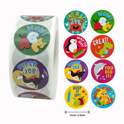 2024New Animals Cartoon Stickers for Kids Classic Toys Sticker School Teacher Reward Sticker Various Styles Designs Pattern (ONLINE ORDER ONLY)