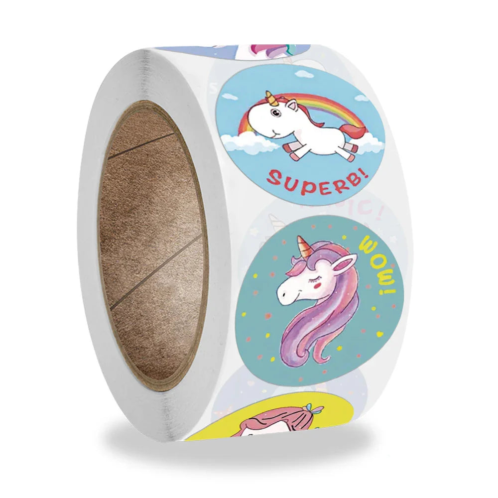 100-500pcs Reward Sticker for Kids Unicorn Animal Cute Pattern Animals cartoon Stickers School Teacher Supplies Child Sticker (ONLINE ORDER ONLY)