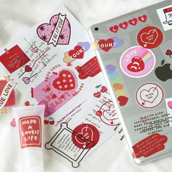 6 Sheets Enjoy Happy Time Series Stickers Scrapbooking Decorative Sticker Korean DIY Diary Album Stick Label Kawaii Stationery (ONLINE ORDER ONLY)