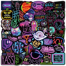 10/30/50/100PCS Bright Neon Signs Sticker Packs (ONLINE ORDER ONLY)