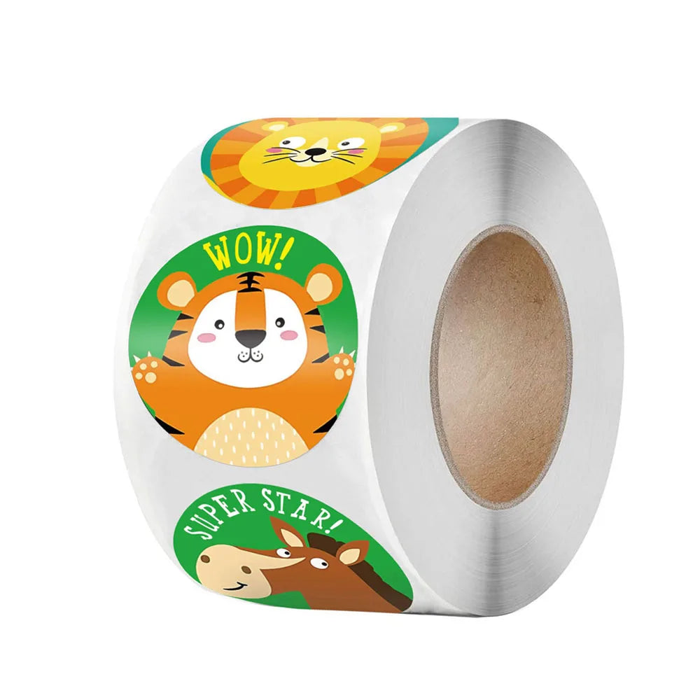 100-500pcs Children's Toys Incentive Sticker Office Stationery Decoration Label Gift Scrapbooking Sealing Stickers (Online Order Only)
