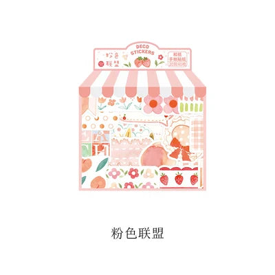 40Pcs/lot Sweet Life Series Stickers Scrapbooking Decorative Sticker DIY Diary Album Stick Label Escolar Cute Stationery Gift (Online Order Only)