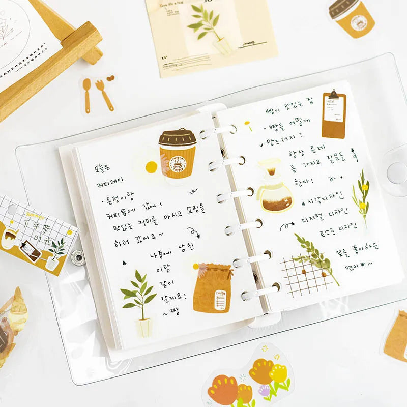 30Pcs/lot Flower Small World Series Stickers Scrapbooking Decorative Sticker DIY Diary Album Stick Label Kawaii Stationery (ONLINE ORDER ONLY)