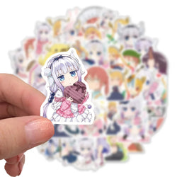 Miss Kobayashi's Dragon Maid Stickers - 10/30/50PCS Cartoon Decals for Bike, Luggage, Guitar, Laptop, Kids Gift (Online Order Only)