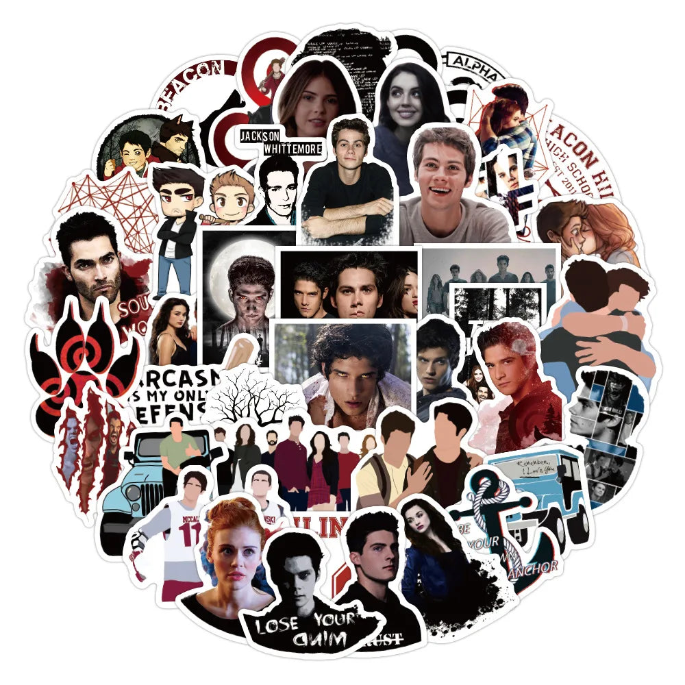 Teen Wolf Stickers Pack: Waterproof Decals for Phone, Skateboard, Laptop, Luggage (ONLINE ORDER ONLY)