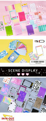 30Pcs Sky Store Photo Frame Decorative Stickers Creative Aesthetics DIY Manual Diary Album Scrapbook Sticker Kawaii Stationery (ONLINE ORDER ONLY)