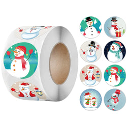100-500Pcs Candy Bags Box Sticker Gift Sealing Christmas Sticker Thank You Love Wedding Birthday Cookie Bag Kraft Paper Sticker (Online Order Only)