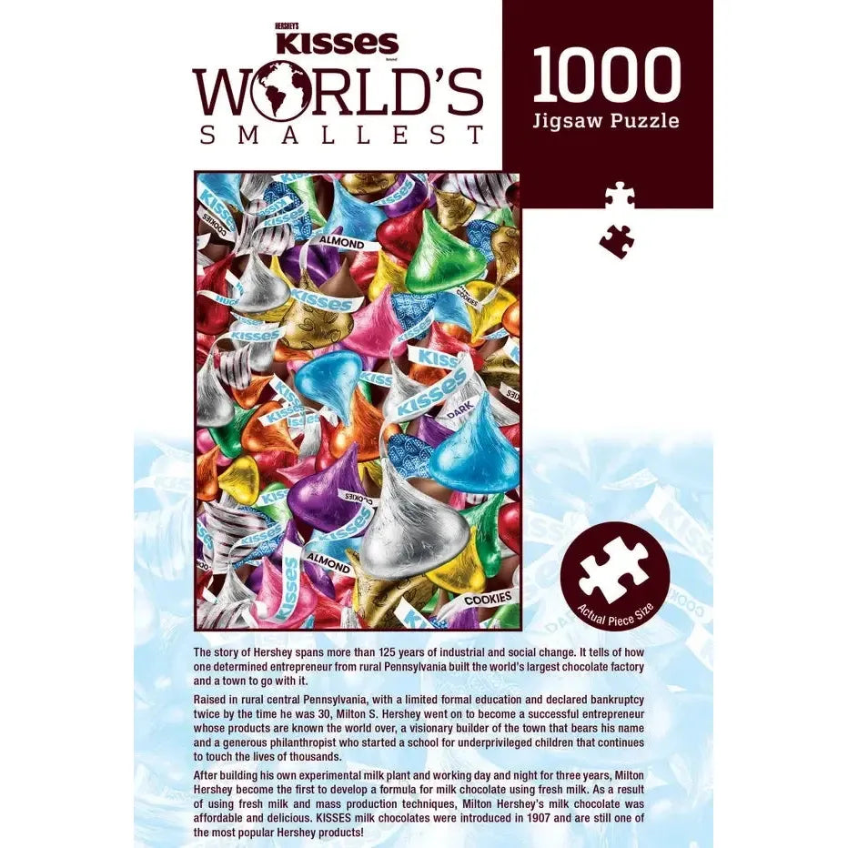 Hershey's Kisses World's Smallest 1000 Piece Jigsaw Puzzle in Tin MasterPieces (ONLINE ORDER ONLY)